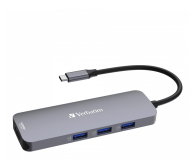 VERBATIM USB-C - 2x USB 3.0, USB-C PD, 2xHDMI, SD, microSD 32151 - 1236397 - zdjęcie 1
